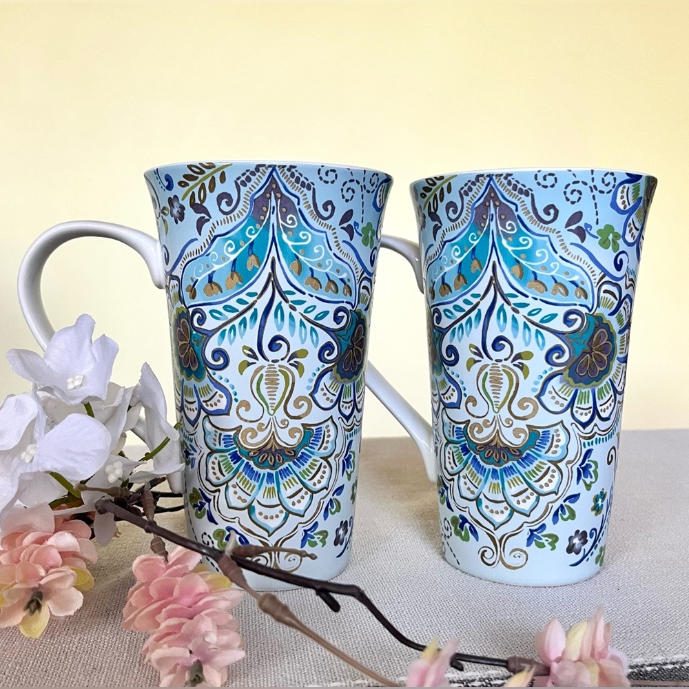 Bohemian Mugs | Fine China | Porcelian | Coffee | Tea |Made in Indonesia